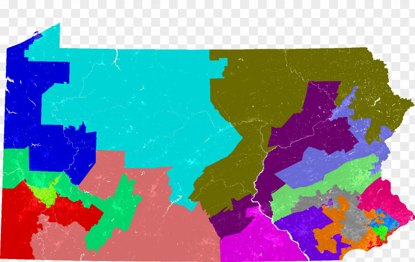 Color Jiugong Map Pennsylvania's 18th Congressional District Districts PNG