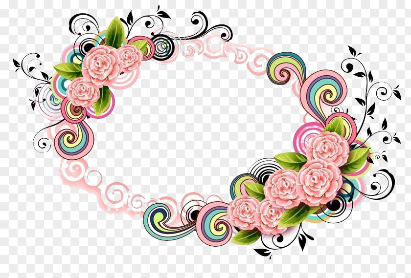 Floral Decoration Borders Beach Rose Flower Pink Clip Art PNG