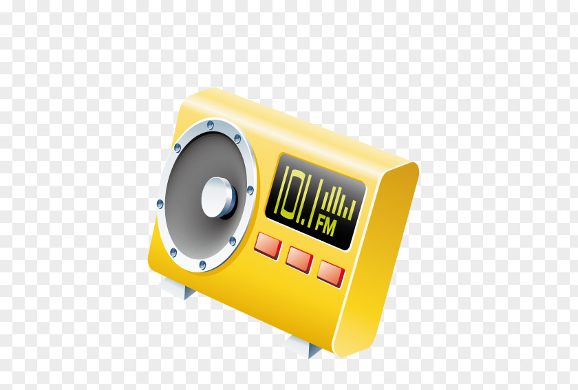 Small Appliances Radio Computer Icon PNG