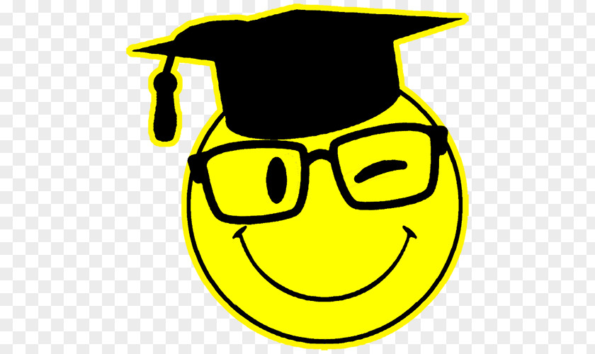 Smiley Glasses Line Clip Art PNG