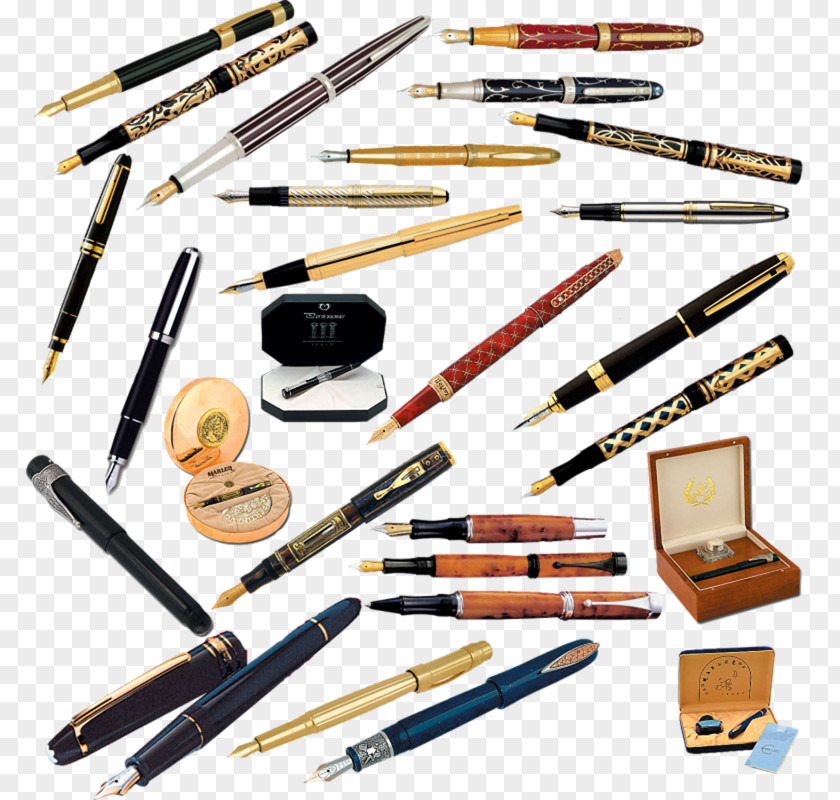 A Variety Of Pen Writing Fountain Clip Art PNG