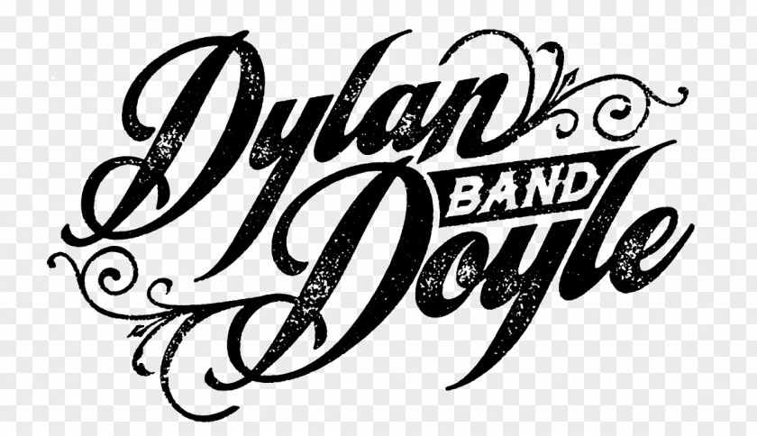 Acoustic Band Logo Calligraphy Font PNG