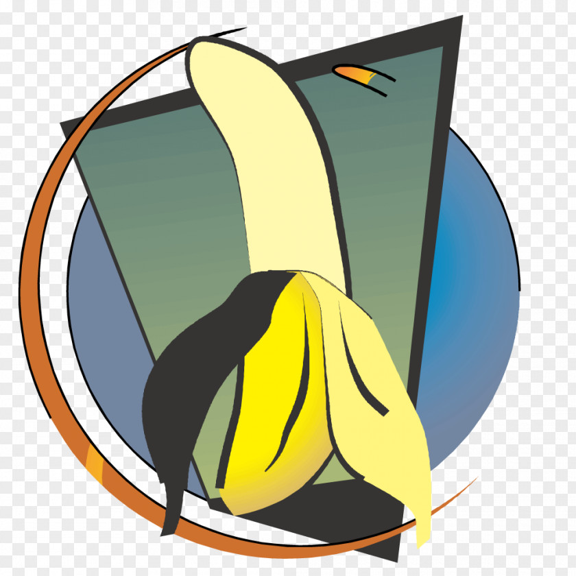Banana Cartoon Illustration Design PNG