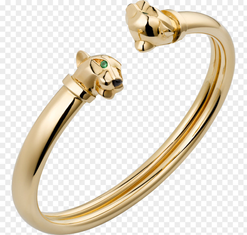 Jewellery Cartier Bracelet Emerald Gold PNG