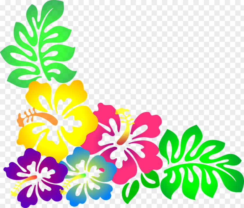 Moana Hawaiian Borders And Frames Flower Clip Art PNG