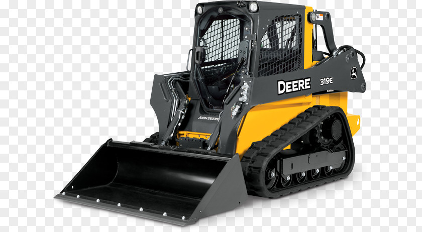 Skid Steer John Deere Tracked Loader Heavy Machinery Skid-steer PNG