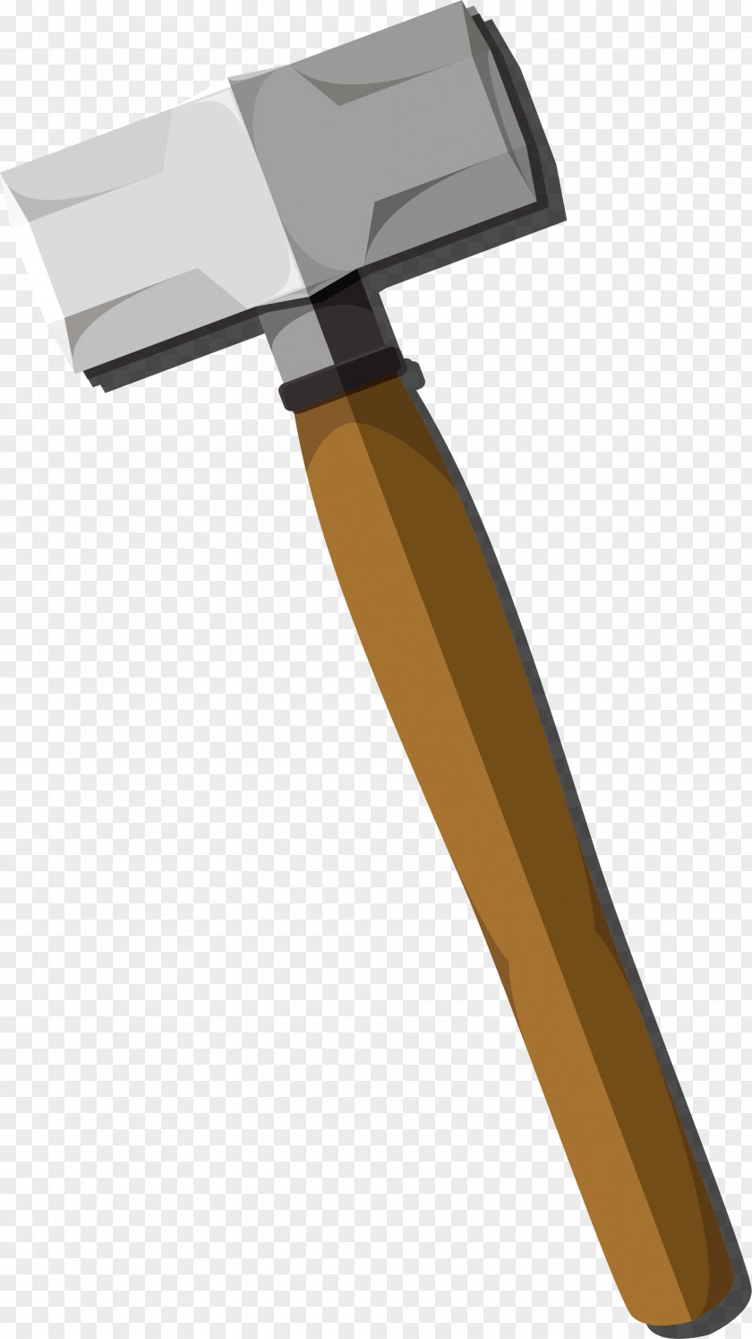 Hand Painted Grey Hammer Handle Pickaxe PNG