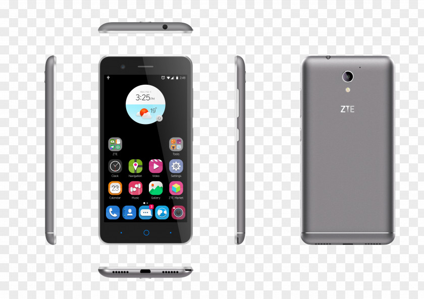 Smartphone Telephone ZTE Blade A512 Black Hardware/Electronic Dual SIM Unlocked PNG