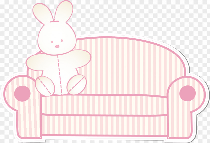 Sofa Rabbit Vector Alessi Illustration PNG