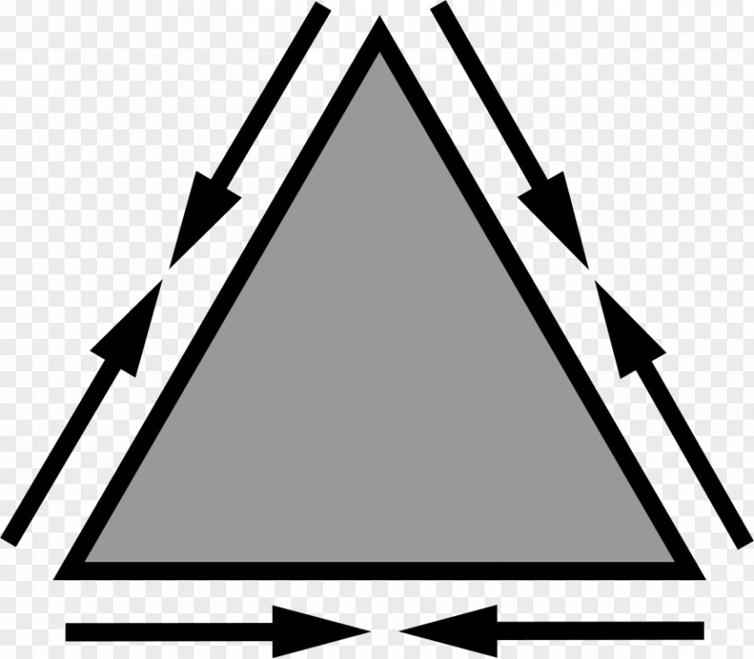 Triangle Area White Font PNG