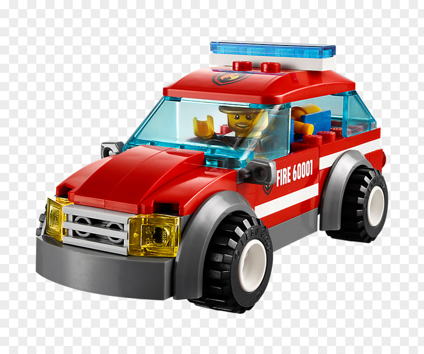 Car LEGO City Fire Chief 60001 Toy Block PNG