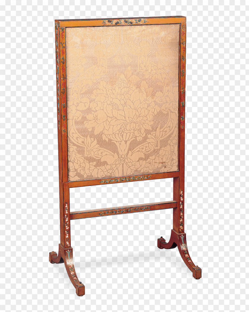 Hand-painted Vintage Lace Fire Screen Fireplace Mantel Furniture PNG