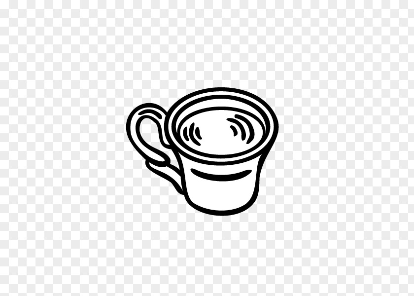 Mug Black And White Logo Font PNG