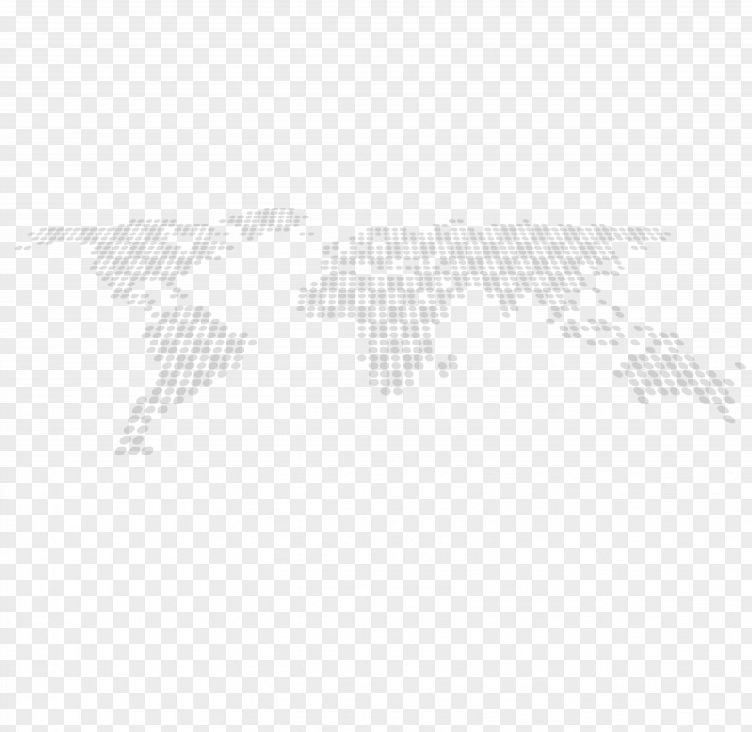 World Map White Black Pattern PNG