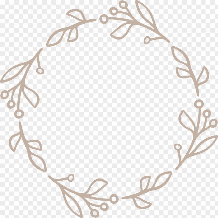 Floral Frame Flower Monogram PNG