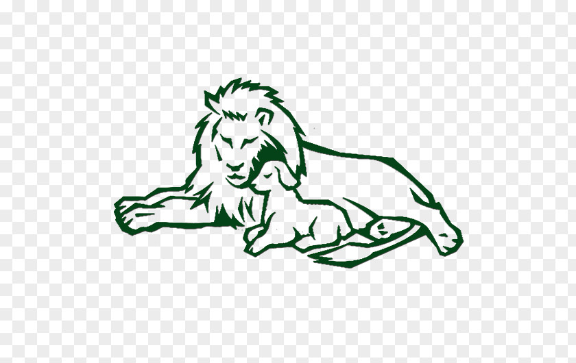 Lion And The Lamb Sheep Drawing Clip Art PNG