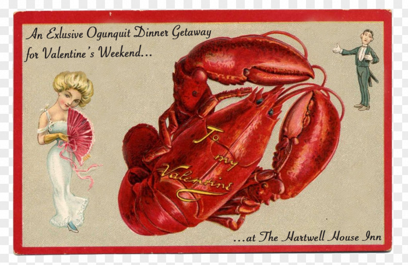 Lobster Meal Poster Valentine's Day Wedding Invitation Greeting & Note Cards Gift PNG