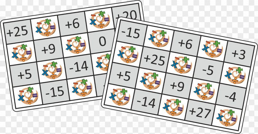 Mathematics Game Number Integer Bingo PNG