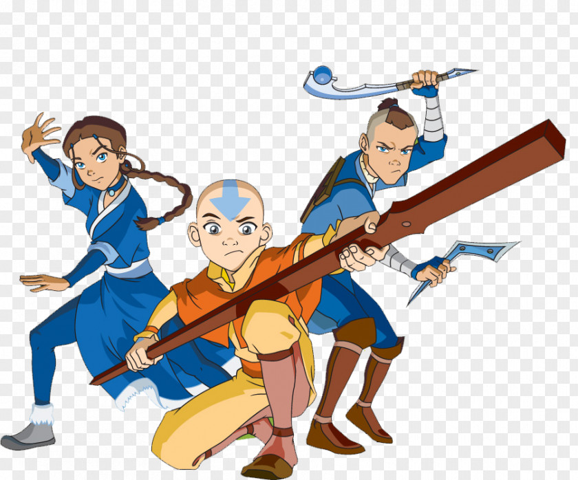 Avatar Katara Sokka Aang Toph Beifong Water Tribe PNG