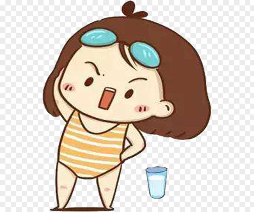 Fitness Drink WeChat Tencent QQ Cartoon Hope Avatar PNG