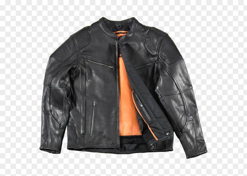 Jacket Leather Pocket Zipper PNG
