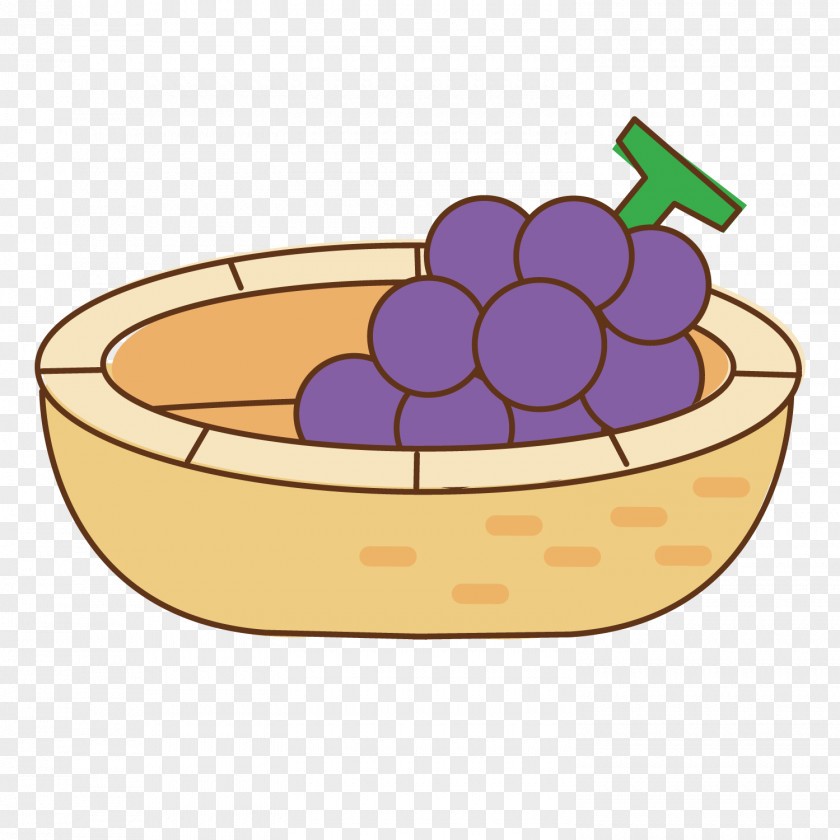 Purple Sweet Grapes Illustration PNG