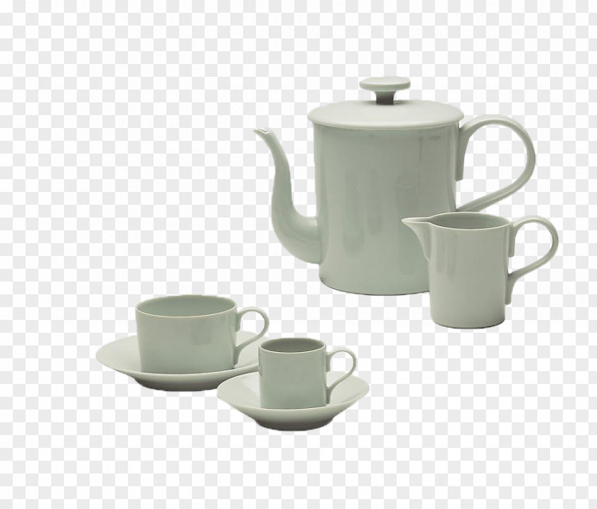 Tea Services Teapot Coffee Cup Porcelain PNG