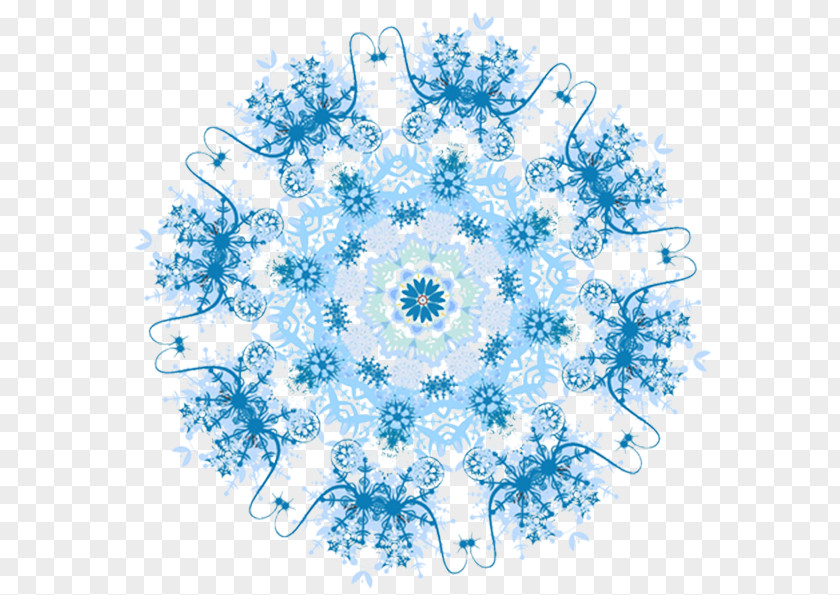Blue Snowflake Stock Image PNG