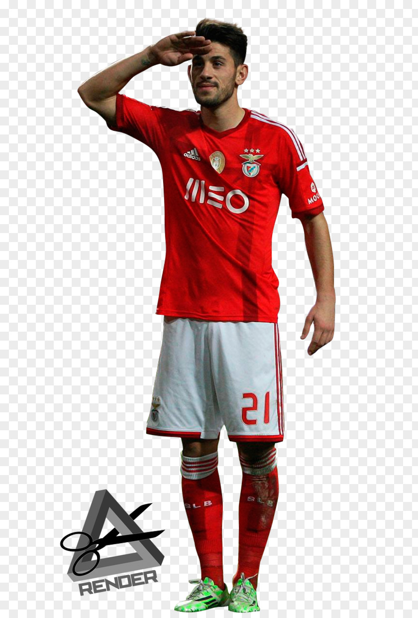 Football Pizzi S.L. Benfica Jersey Rendering Player PNG