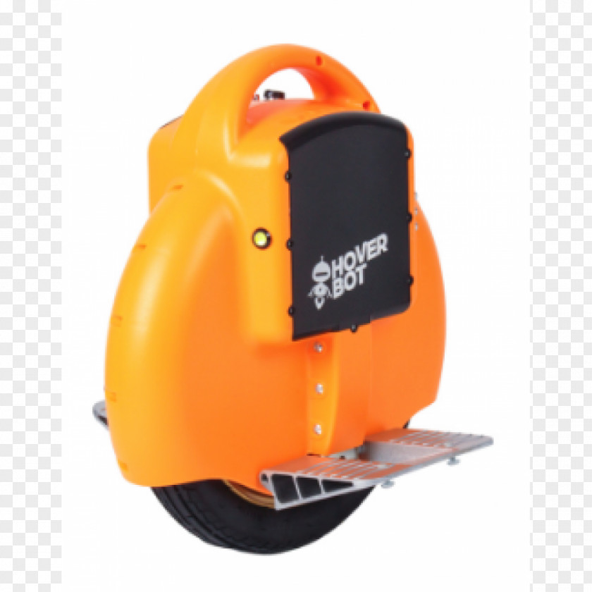 Orange Self-balancing Unicycle Electric Vehicle Scooter Hoverbot PNG