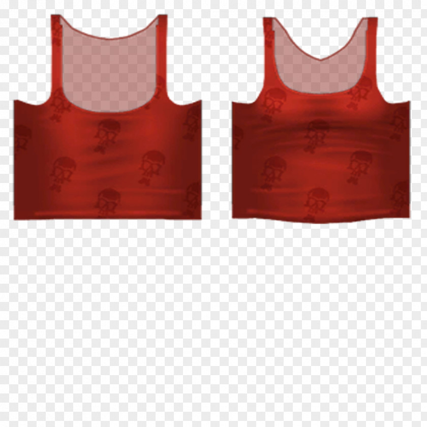 Red Clothes T-shirt Outerwear Sleeveless Shirt PNG