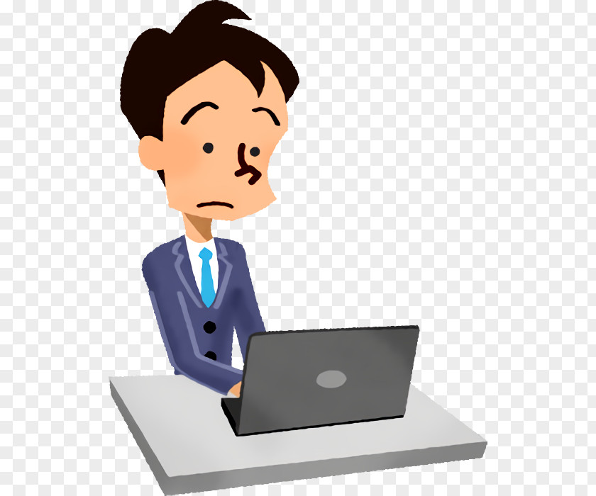 Cartoon White-collar Worker Job Businessperson Computer Monitor Accessory PNG