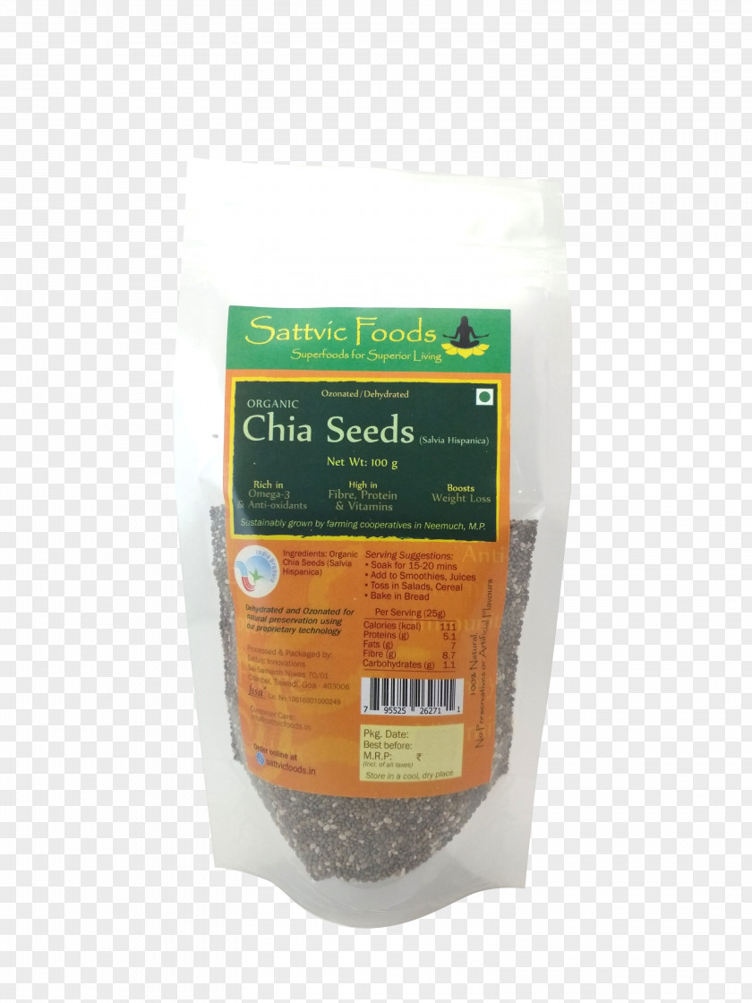 Chia Seeds Ingredient Seed Sattvic Diet Food PNG