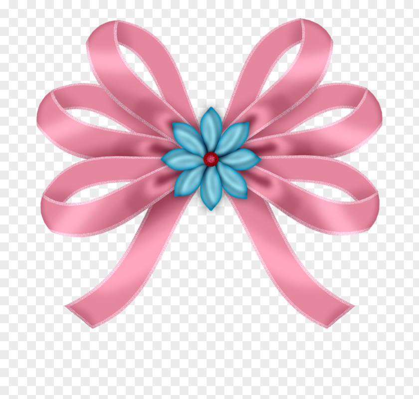 Pink Butterfly Rope Paper Ribbon Decoupage Clip Art PNG