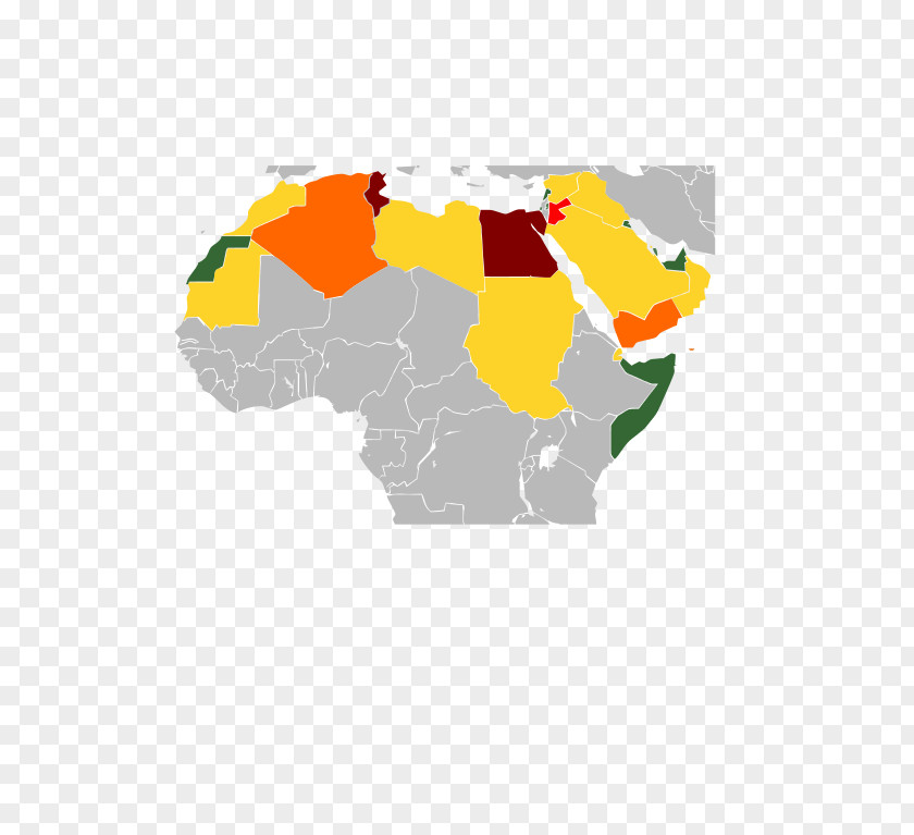 Arabic World Arab Spring Arabs Map PNG