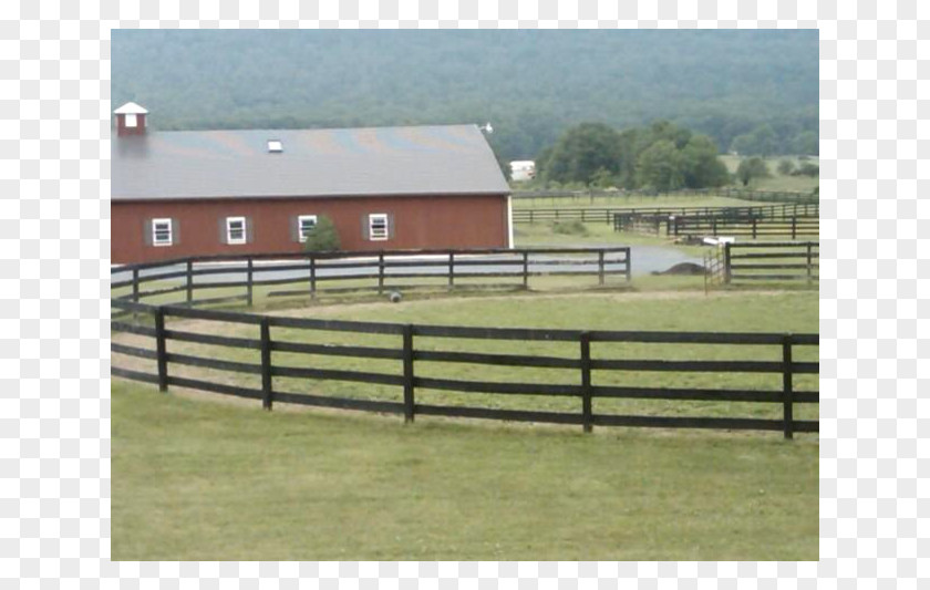 Beautiful Country Horse Fence Pasture Ranch Property PNG