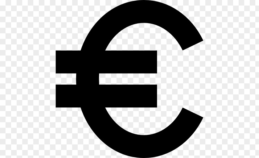 Continuous Vector Currency Symbol Euro Sign Coin PNG