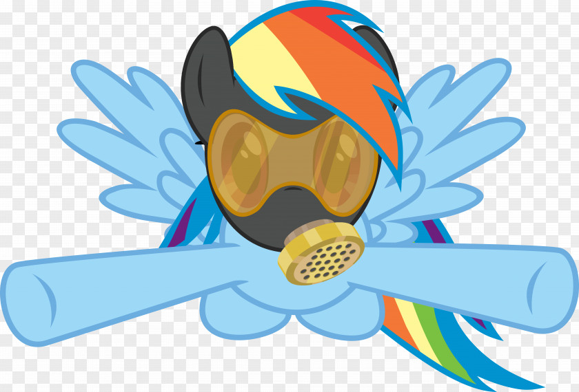 Gas Mask Rainbow Dash Pony Derpy Hooves Rarity Applejack PNG