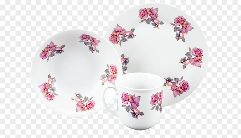 Plate Saucer Porcelain Tableware Cup PNG