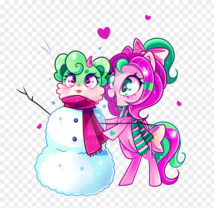 Snowman Fun Pony Rarity Rainbow Dash Sweetie Belle Drawing PNG
