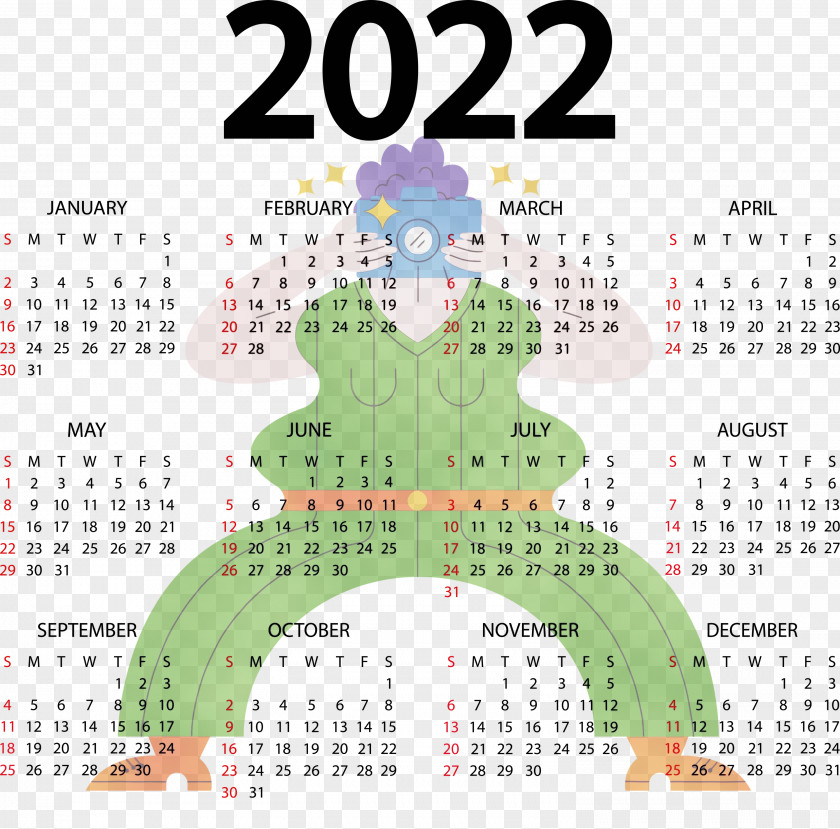 Calendar System Calendar Year Sunday Week 2022 PNG