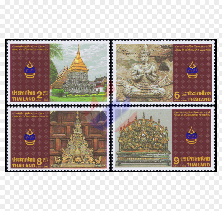 Chiang Mai Place Mats Postage Stamps Rectangle Flooring Mail PNG
