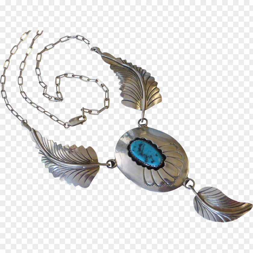 Necklace Turquoise Locket Navajo Body Jewellery PNG