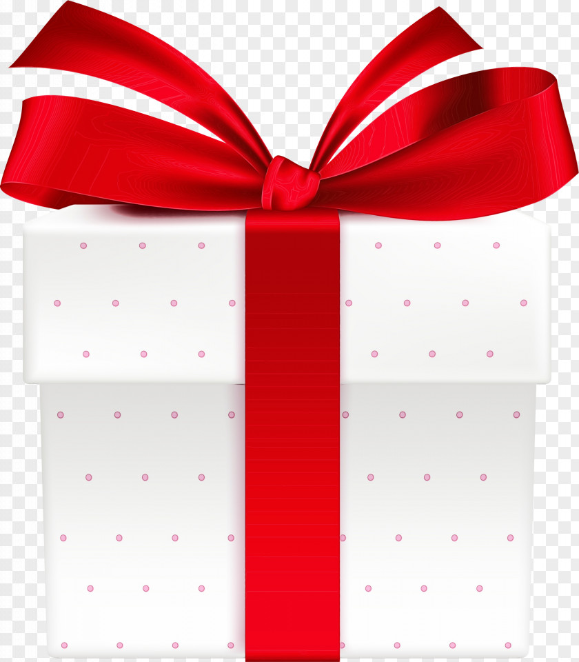 Red Ribbon Pink Gift Wrapping Present PNG