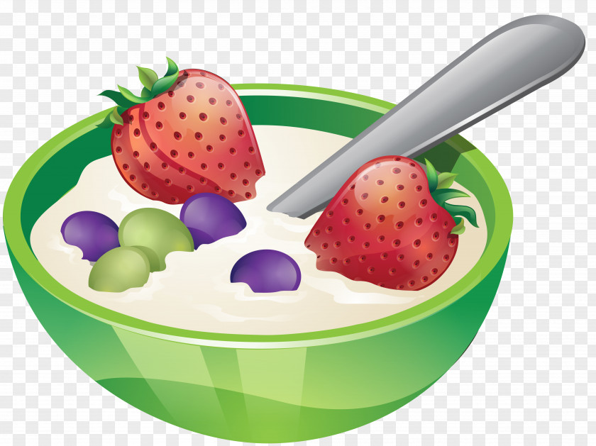 Strawberry Porridge Kasha Milk Breakfast Cream PNG