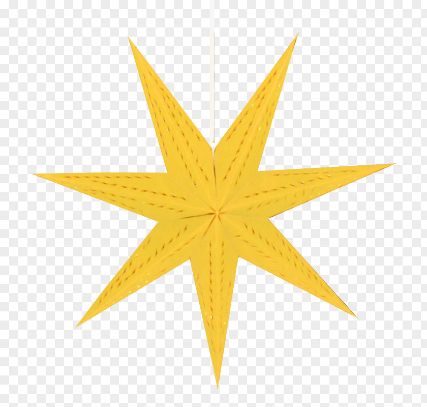 Yellow Star Symmetry PNG