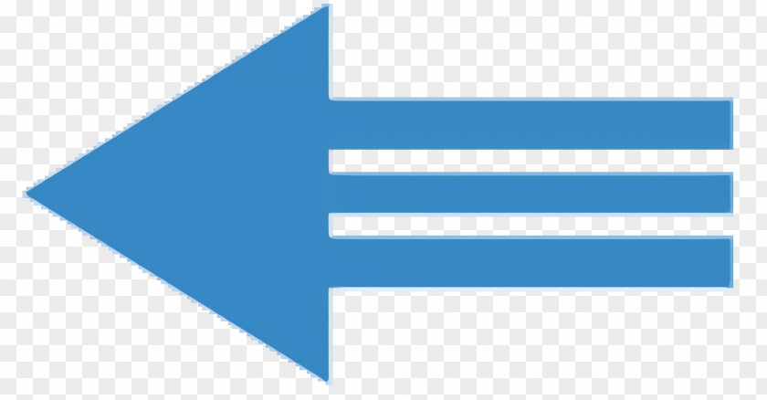Electric Blue Point Arrow PNG
