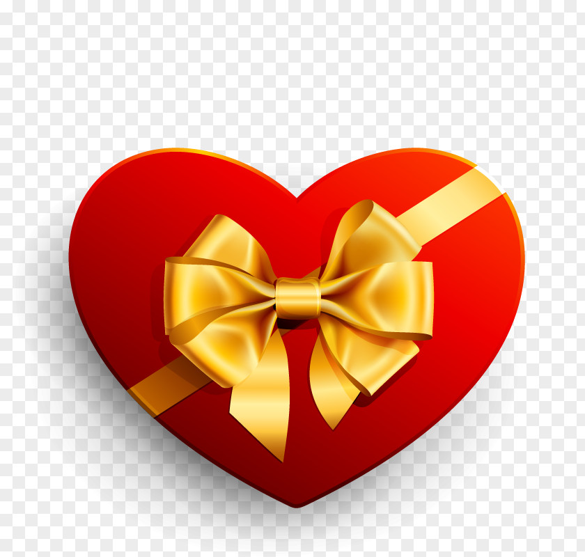 Gift Heart Ribbon Clip Art PNG