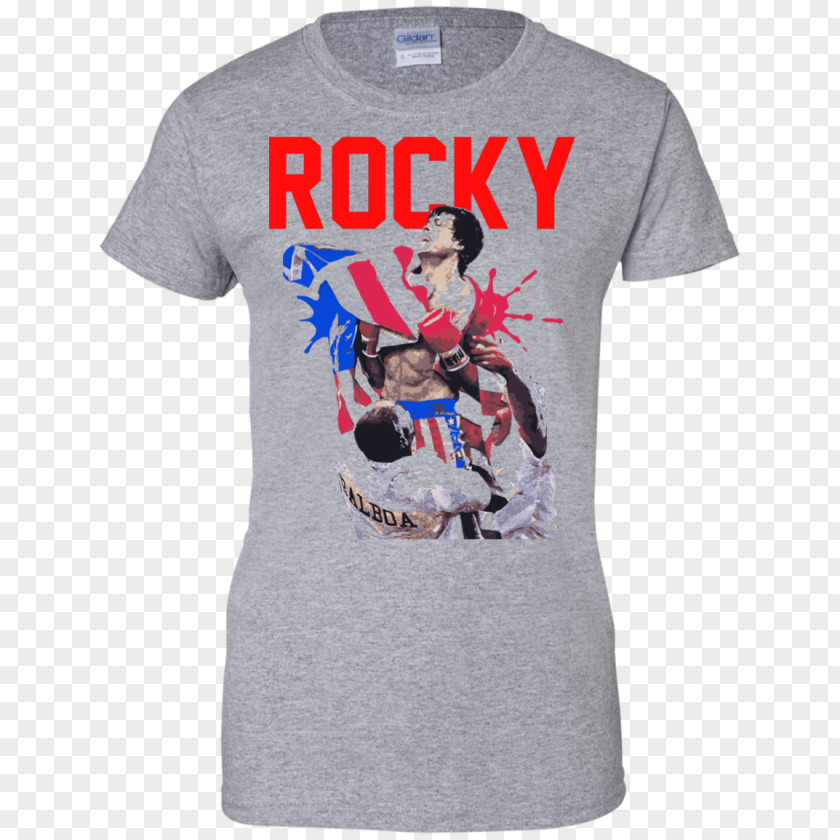 Rocky Balboa T-shirt Hoodie Dog Sleeve PNG