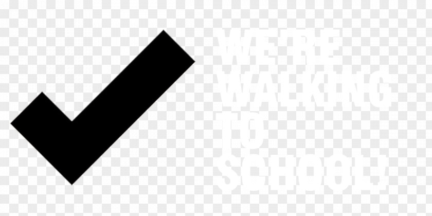 Walktoschoolblackandwhite Logo Line Angle Brand PNG